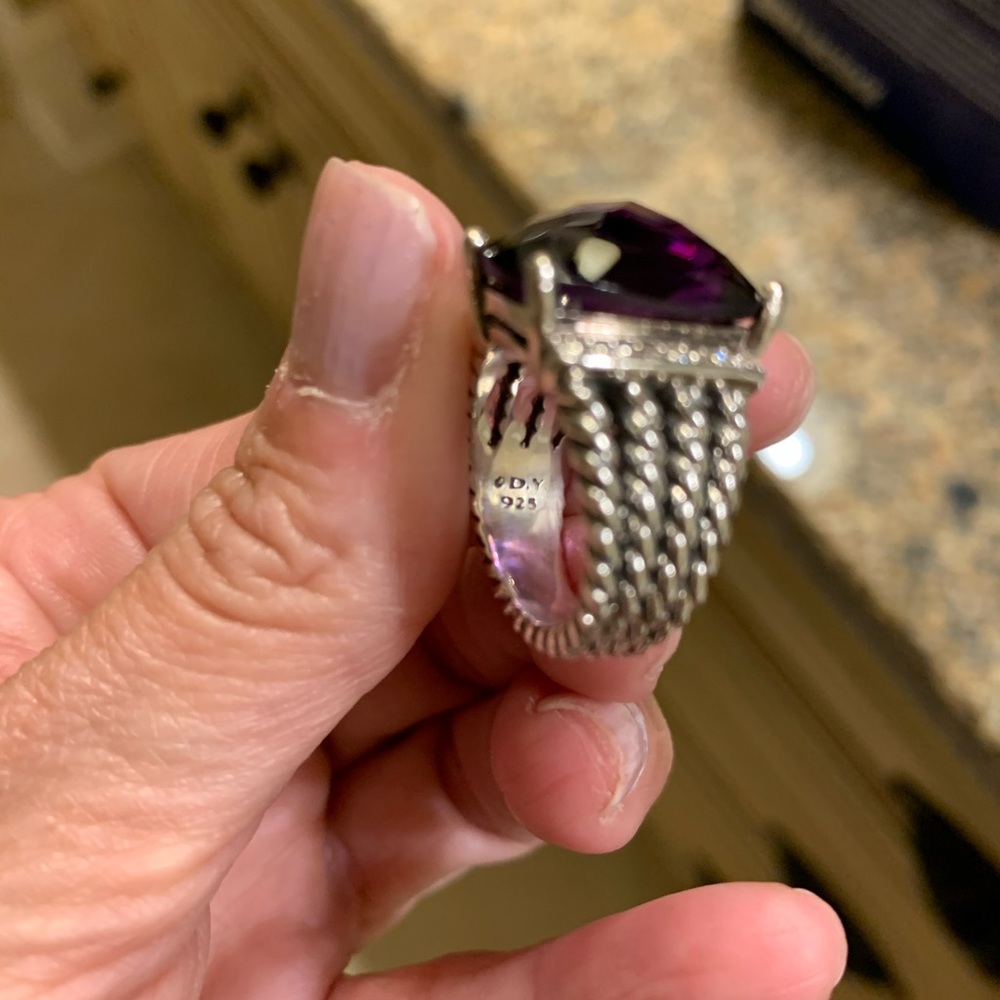 David Yurman amethyst ring - Picture 4 of 7